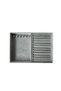 Domestic Production Rio Model Suede Fabric Gray Color Nails-Sausage Drawer Jewelry Organizer - 4