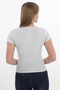 Kadın Fitilli Likralı Pamuk Basic Tshirt - 6
