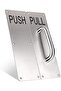 REAMTOP Push Pull Door Handle Set, Fingerprint-Proof Heavy Duty Plates for Wooden & Aluminum Door, P - 9
