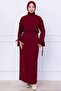 Side Tie Ayrobin Skirt Suit Claret Red Hm2738