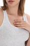 Women's Ribbed Lycra Cotton Strappy Tank Top - 4