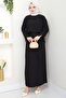 Lace Detailed Skirt Suit Black Hm2724 - 2