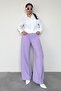 Lilac Wide Leg Women's Trousers Mg1982 - 6