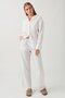 Ecru Elastic Waisted Loose Cut Trousers MG2020 - 2