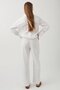 Ecru Elastic Waisted Loose Cut Trousers MG2020 - 3