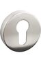 2 Pair of Euro Escutcheon Cover Key Rose (Pair of Euro Escutcheon Cover, Antique Brass) (Chrome) - 2