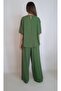 Women's Khaki Green Cycling Collar Trousers Viscosa Suit Yy 101221 - 6