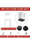 Atack-B 32 PCS Square Plastic End Caps Square Tube Plug Plastic Inner Plugs Chair Insert Plugs Pipe - 9