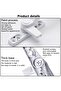 ICEBLUEOR Universal Right/Left Hand Window Handle Replacement - 2 PCS White Double Glazing Aluminum - 5