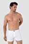 Pack of 6 White Men's Combed Cotton Towel Waist Boxers 100% Cotton - 2
