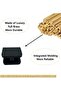 LukLoy Pack of 4 Brass Glass Clip, No-drill-on-glass Glass Clamp Holder Bracket Support for 10-12mm - 4