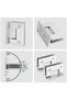 KEJJNYER 2 Pack Frameless Glass Shower Door Hinges, 90 Degree Glass to Wall Shower Door Hinges, 304 - 8