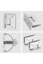 KEJJNYER 2 Pack Frameless Glass Shower Door Hinges, 90 Degree Glass to Wall Shower Door Hinges, 304 - 7