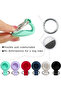 Airtag Holder Keychain Compatible with Apple, Silicone Protective Sleeve Cat, Dog Collar, Luggage Keychain - 7