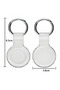 Airtag Holder Keychain Compatible with Apple, Silicone Protective Sleeve Cat, Dog Collar, Luggage Keychain - 2
