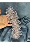 Elena Intense Beaded Bridal Crown Hair and Turban Accessory - 4