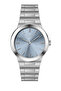 Original Lee Cooper Silver Case Cord Blue Dial Steel Women Wrist Watch - 6
