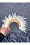 أردن ريشة مطرز العروس الحناء تاج نموذج لامع - 2