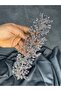 Hera Crystal Beaded Bridal Henna Crown Hair and Turban Accessory - 4