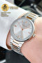 Original Lee Cooper Rose White Case Band Dial Steel Women Wrist Watch - 4