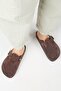 Zeta 2 Women's Genuine Leather Buckled Sabot Light Brown Slippers - 7