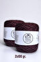 Twine for Knitting Hand Cherry Rot, Black Twisted Bamboo-Cotton (200 Gr.)