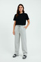 Women's Baggy Wide Cut, Sports Sweatpants Style Oversize Loose Wide Leg Pants (Pike Fabric)