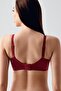 Tulle Detail Minimizer Bra C12303 Claret Red - 4
