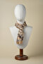 100% Silk Shawl Scarf (27X135 cm)-Vincent Van Gogh (Almond Tree Beige) - 2