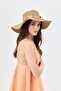 Wide Straw Hat with Conch Detail Y8216 Camel - 2