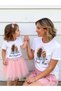 Best Mom Daughter Printed Mother Daughter T-Shirt (Single Product, Can Be Combined, Prices Are Separate)