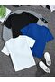 Unisex Los Angeles, California Printed 3 Pieces Oversize T-Shirt Pack of 3 - 2