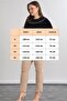 Women's Large Size Lapel Stone Print Beige Garnished Flywheel Three Quarter Sleeve Stretchy Viscose Blouse - 3