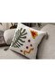 Home Design Double Combination Punch Embroidered Throw Pillow Cover (panch) - 3