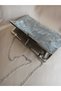 Women's Platinum Silver Patterned Stone Detailed Wallet Clutch Model Portfolio Special Occasion and Evening Dress Bag - 3