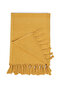 Coastline Double Sided Curl 100X180 cm Unpainted 100% Organic Cotton Fringed Beach Towel - 5