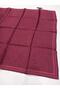 Burgundy Leaf Pattern Pure Silk Tivil Woven Scarf-11459-47-Kvs0694 - 6