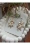 Flower Gold Metal Earrings - 2