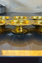 Set of 6 Gold Decorative Turkish Delight Coffee Metal Presentation Holder Sugar Bowl Macaron Holder 6 Pieces - 4