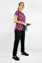 Doctor Surgical Nurse Uniform Pink Hearts Patterned Stretch Fabric Bottom and Top Set Scrubs Greys - 4