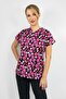 Doctor Surgical Nurse Uniform Pink Hearts Patterned Stretch Fabric Bottom and Top Set Scrubs Greys - 3