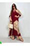 Oversize Shirt Collar, Long Tunic with Side Slits and Wide Leg Trousers with Side Pockets, Two-Piece Set