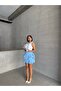 Mini Flared Skirt with Layered Shorts - 5