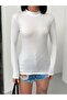 Women's White Long Sleeve Body Turtleneck Body Fisherman Badi Basic Body - 5