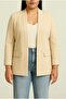 Women's Plus Size Beige Jacket