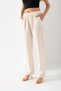 Women's 100% Cotton Cream Wide Leg Muslin Trousers - 5