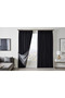 Dauble Blackout Blackout Curtain Single Wing 1X2 American Pleated Background Curtain - 5