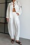 Women Oversize Shirt Pants Suit 50957