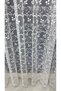 Tulle Curtain Off-White Ecru Floral Patterned Embroidered Living Room Kitchen Short Honeycomb Top Wrinkle-Free Dense Pleated - 5