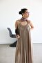 Perry Premium Linen Adjustable Strap Long Summer Tril Tril Bohemian Dress - 3